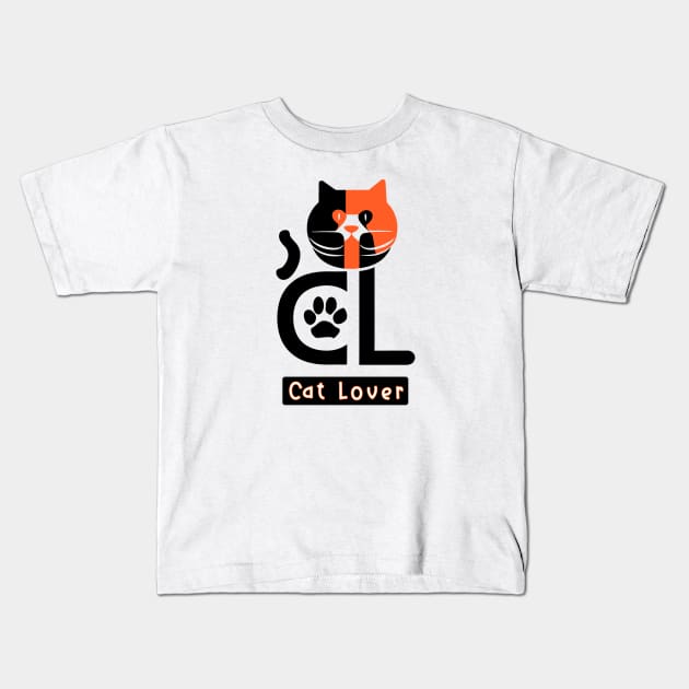 Cat Lover Kids T-Shirt by Fashioned by You, Created by Me A.zed